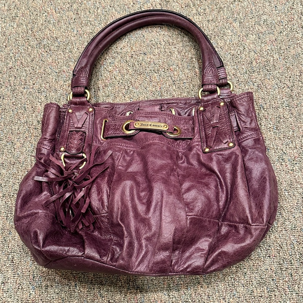Juicy couture purple leather purse